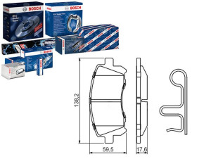 Klocki Hamulcowe Subaru Przód Forester Bosch