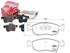 Klocki Hamulcowe Fiat Panda 12- Przód Brembo
