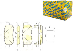 Klocki Hamulcowe Girling 583021ca00 583021ca10 Pad
