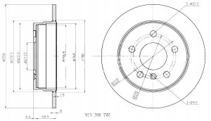 Tarcze Ham. 2szt Mercedes T. W169 B-klasa Maxgear