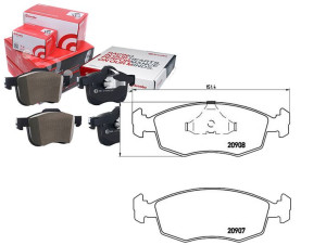 Klocki Hamulcowe Ford Scorpio 85-92 Przód Brembo