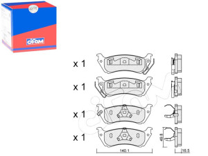 Klocki Hamulcowe Mercedes W163 Ml230-ml320 98-98ty