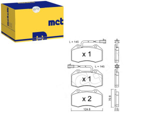 Klocki Hamulcowe Fiat 500 10- 1,4 Abarth Metelli