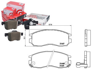Klocki Hamulcowe Mitsubishi Space Wagon 91-98 Brem