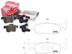 Klocki Hamulcowe Renault Clio Iv 12- Przód Brembo