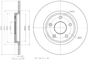 Tarcze Ham. 2szt Fiat T. Freemont 2.0jtd 2.4-3.6 V6 11- Maxgear