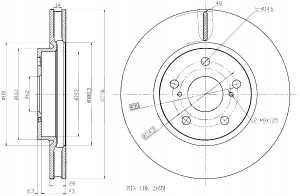 Tarcze Ham. 2szt Lexus P. Is 05- Maxgear