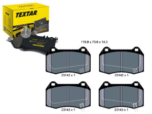 Klocki Hamulcowe Nissan Przód 350 Z 3,5 02- Textar