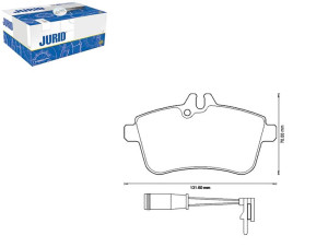 Klocki Hamulcowe Ceramiczne Mercedes A (w169) B (w