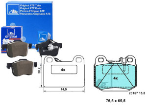 Klocki Hamulcowe Ceramiczne Mercedes M (w163) 2.7d