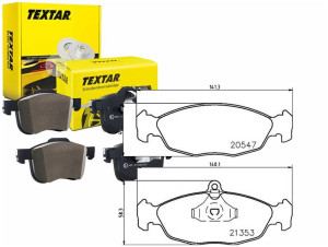 Klocki Hamulcowe Opel Przód Astra F Co Textar