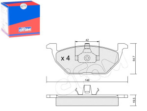 Klocki Hamulcowe Audi Seat Skoda Vw Cifam