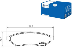 Klocki Hamulcowe Hella Pagid 96496763 37438 Pad167