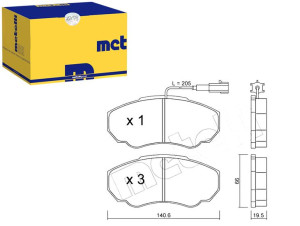 Klocki Hamulcowe Fiat Ducato 02- Metelli