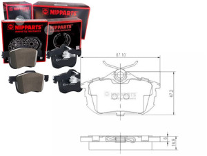 Klocki Hamulcowe Mitsubishi Carisma (da_) 1.6 Nipp