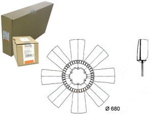 Wiatrak Wentylatora (śr. 680 Mm Ilość Łopat 8) Mer