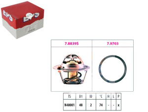 Termostat Ford 74c Focus 1,4 ,16 98- Eps