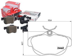 Klocki Hamulcowe Citroen C6 05-12 Tył Brembo