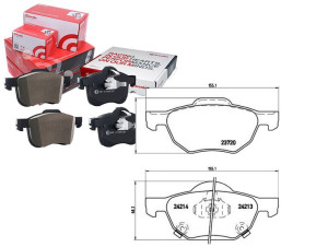 Klocki Hamulcowe Honda Accord 03-08 Z Czuj. Brembo