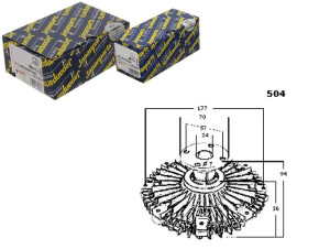 Sprzęgło Wiskozowe Mistubishi L200 05- Japanparts