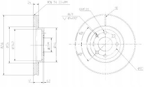 Tarcze Ham. 2szt Daewoo P. Nubira Maxgear