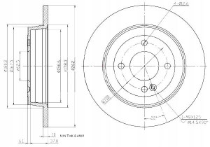 Tarcze Ham. 2szt Hyundai T. Accent I20 1.0-1.6 10- Maxgear