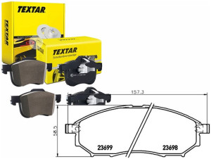 Klocki Hamulcowe Infiniti Przód M 10- Textar