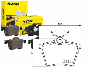 Klocki Hamulcowe Peugeot Tył 407 04- 607 Textar