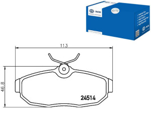Klocki Hamulcowe Hella Pagid 5r3z2200b 5r3z2001aa