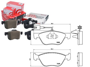 Klocki Hamulcowe Alfa Romeo 166 2.0-2.4jtd 98-07 B