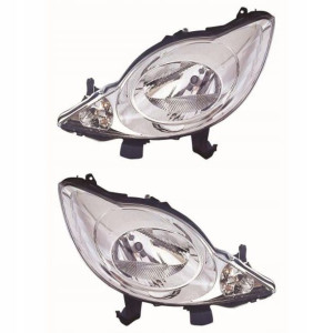 Reflektory Lampy Peugeot 107 '05- Komplet Depo
