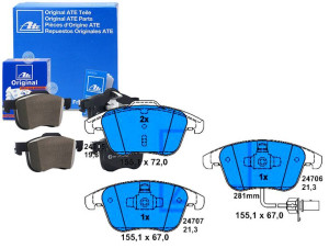 Klocki Hamulcowe Vw Przód A4 A5 07- Tarcza 314mm A