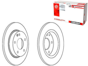 Tarcze Hamulcowe 2szt Mercedes A (w168) 1.4/1.6/1.