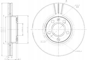 Tarcze Ham. 2szt Vw P. T4 98- 2.5 300x26 Maxgear