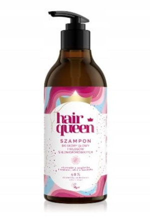 Hair Queen Szampon włosy średnioporowate 400ml