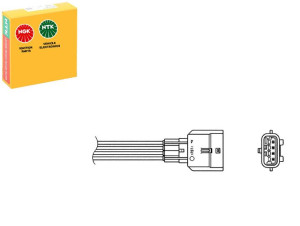 Sonda Lambda Renault Clio 1.2 16v 08- Ngk