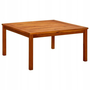 Ogrodowy stolik kawowy, 85x85x45 cm, lite drewno