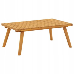 Ogrodowy stolik kawowy, 90x55x35 cm, lite drewno