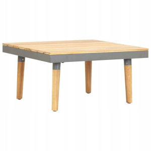 Ogrodowy stolik kawowy, 60x60x31,5 cm, lite drewno