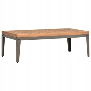 Ogrodowy stolik kawowy, 110x55x36 cm, lite drewno