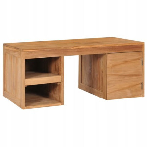 Stolik kawowy, 90 x 50 x 40 cm, lite drewno tekowe