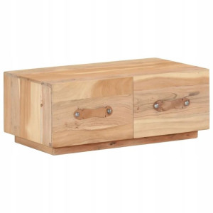 Stolik kawowy, 90x50x35, lite drewno z odzysku