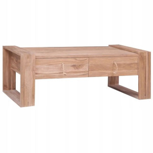 Stolik kawowy, 110 x 60 x 40 cm, lite drewno tek