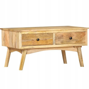 Stolik kawowy, 82 x 52 x 42 cm, lite drewno mango