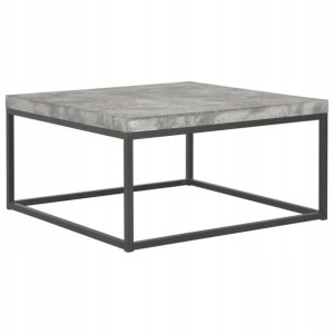 Stolik kawowy, 75 x 75 x 38 cm, efekt betonu