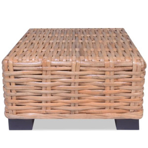 Stolik kawowy, naturalny rattan, 45 x 45 x 30 cm
