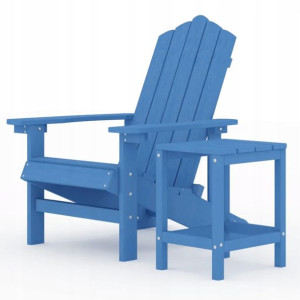 Krzesło ogrodowe Adirondack, HDPE, niebieskie
