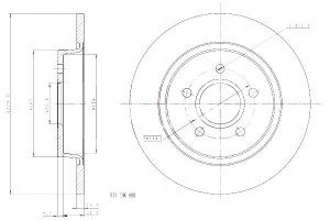 Tarcze Ham. 2szt Volvo T. S40 V50 Focus 04- Maxgear
