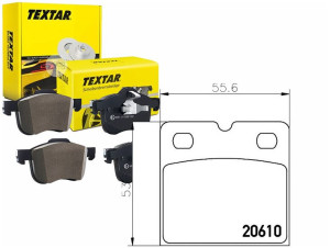 Klocki Hamulcowe Jaguar Tył S-type Xj Xk 02- Texta