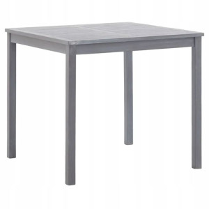 Stół ogrodowy, szary, 80 x 80 x 74 cm, lite drewno